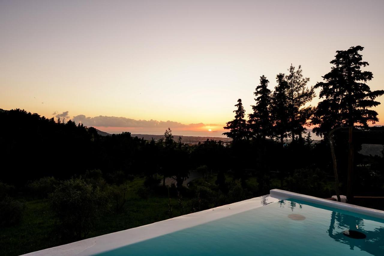 Tramonto Villa Lagoudi Zia Ngoại thất bức ảnh